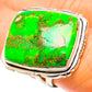Green Copper Composite Turquoise Rings handcrafted by Ana Silver Co - RING133729