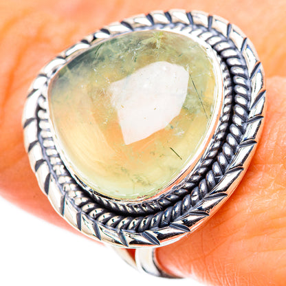 Prehnite Rings handcrafted by Ana Silver Co - RING133731