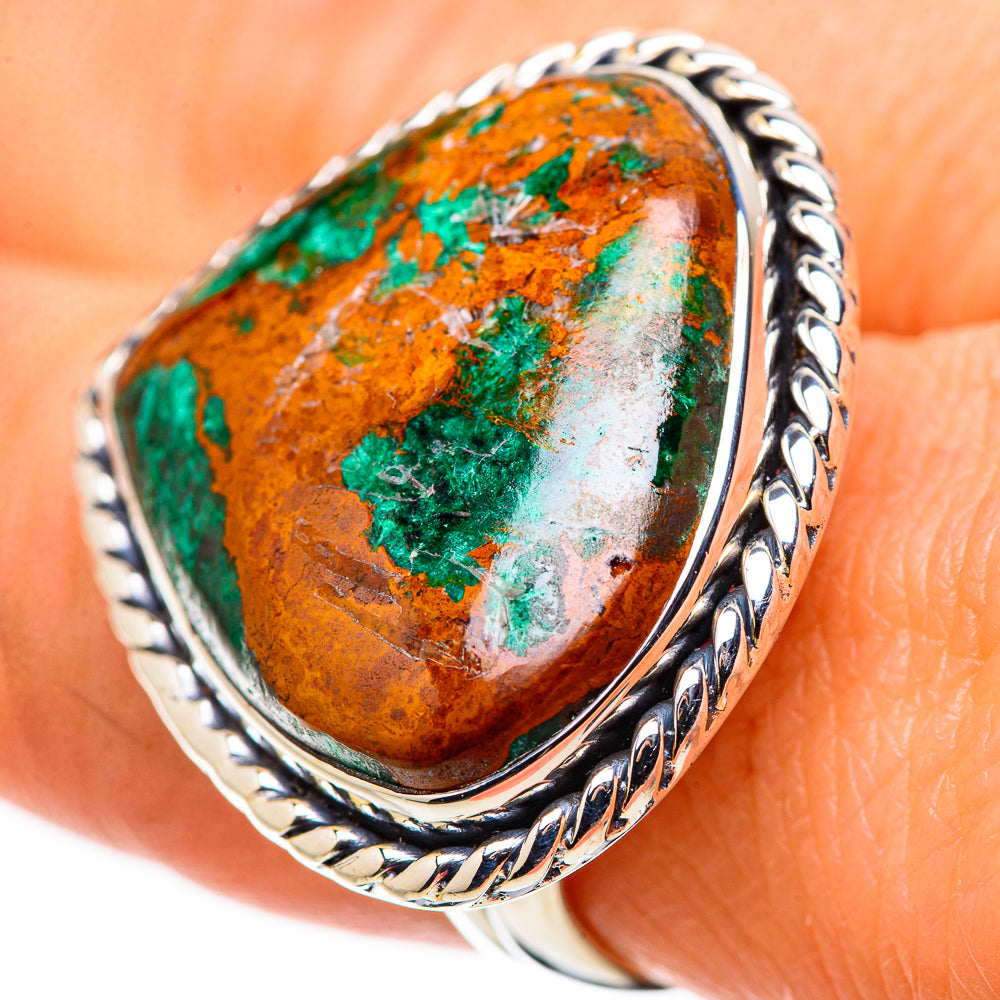 Malachite Rings handcrafted by Ana Silver Co - RING133732