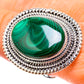 Malachite Rings handcrafted by Ana Silver Co - RING133733