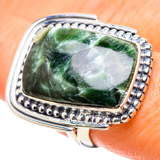 Seraphinite Rings handcrafted by Ana Silver Co - RING133734