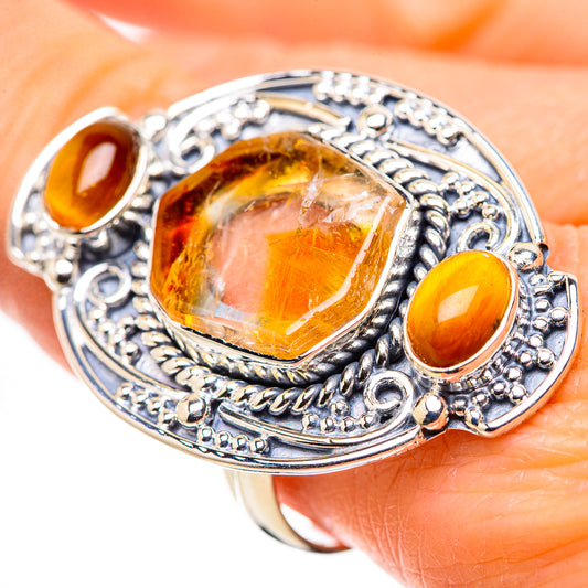Citrine Rings handcrafted by Ana Silver Co - RING133738