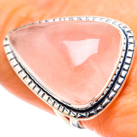 Rose Quartz Rings handcrafted by Ana Silver Co - RING133740