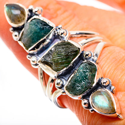 Green Tourmaline Rings handcrafted by Ana Silver Co - RING133749