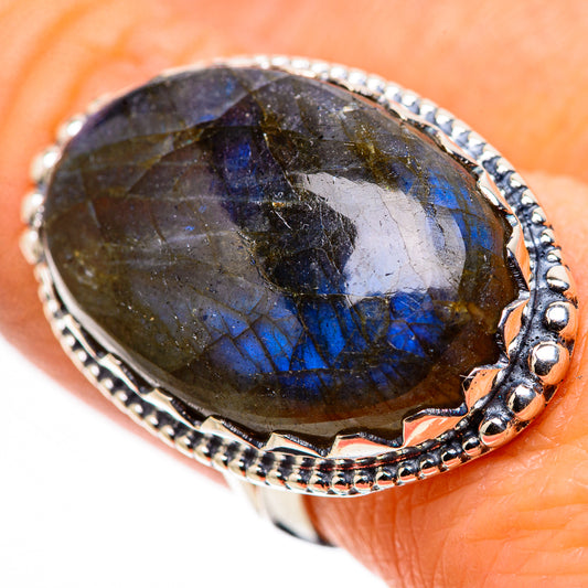 Labradorite Rings handcrafted by Ana Silver Co - RING133752