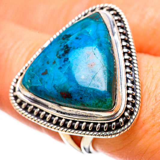 Chrysocolla Rings handcrafted by Ana Silver Co - RING133753