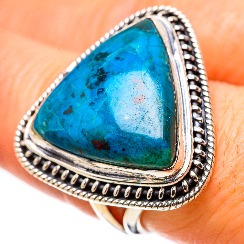 Chrysocolla Rings handcrafted by Ana Silver Co - RING133753