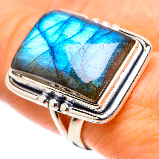 Labradorite Rings handcrafted by Ana Silver Co - RING133757