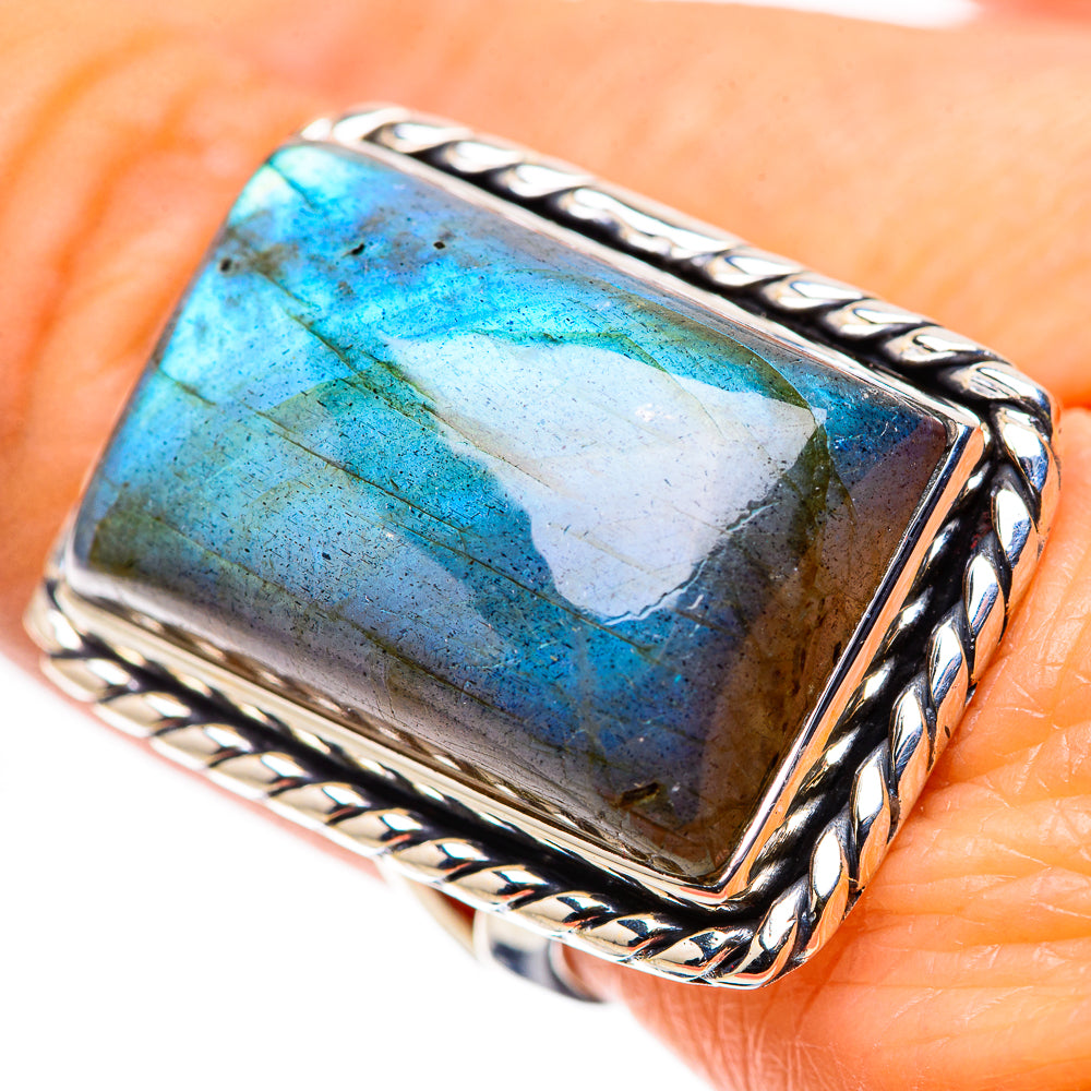 Labradorite Rings handcrafted by Ana Silver Co - RING133758