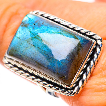 Labradorite Rings handcrafted by Ana Silver Co - RING133758