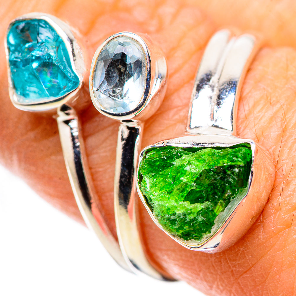Chrome Diopside Rings handcrafted by Ana Silver Co - RING133759