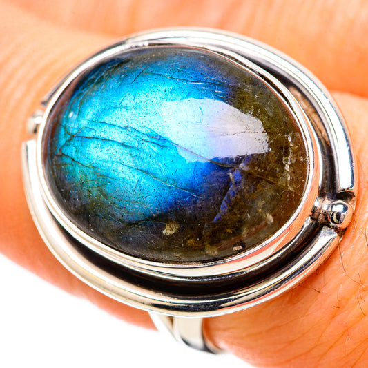 Labradorite Rings handcrafted by Ana Silver Co - RING133767