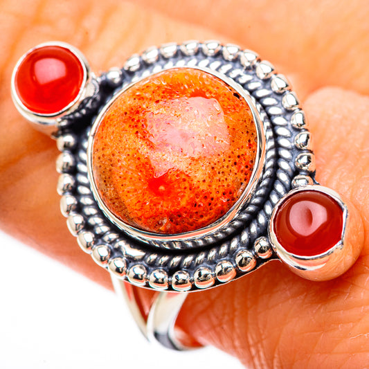 Sponge Coral Rings handcrafted by Ana Silver Co - RING133771
