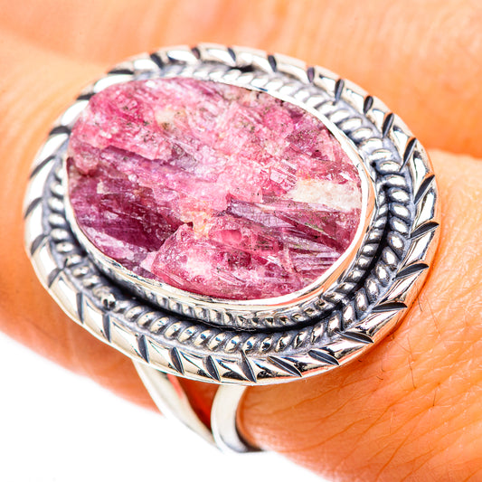 Pink Tourmaline Rings handcrafted by Ana Silver Co - RING133774