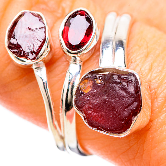 Garnet Rings handcrafted by Ana Silver Co - RING133775