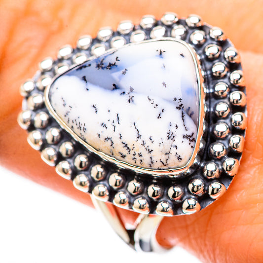 Dendritic Opal Rings handcrafted by Ana Silver Co - RING133783
