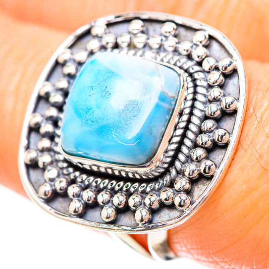 Larimar Rings handcrafted by Ana Silver Co - RING133790