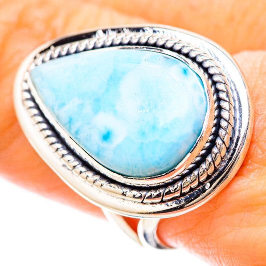 Larimar Rings handcrafted by Ana Silver Co - RING133795
