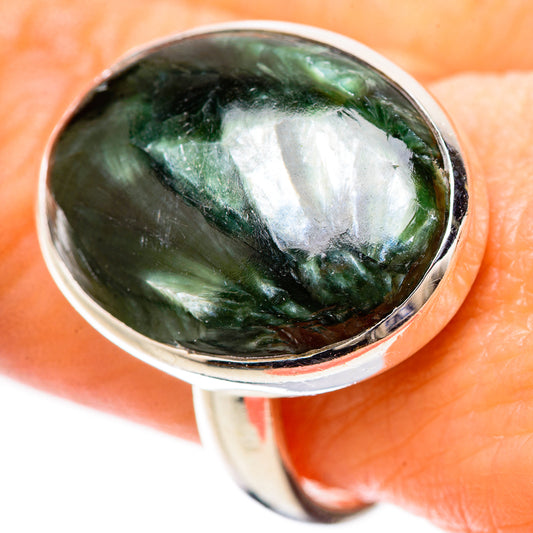 Seraphinite Rings handcrafted by Ana Silver Co - RING133799