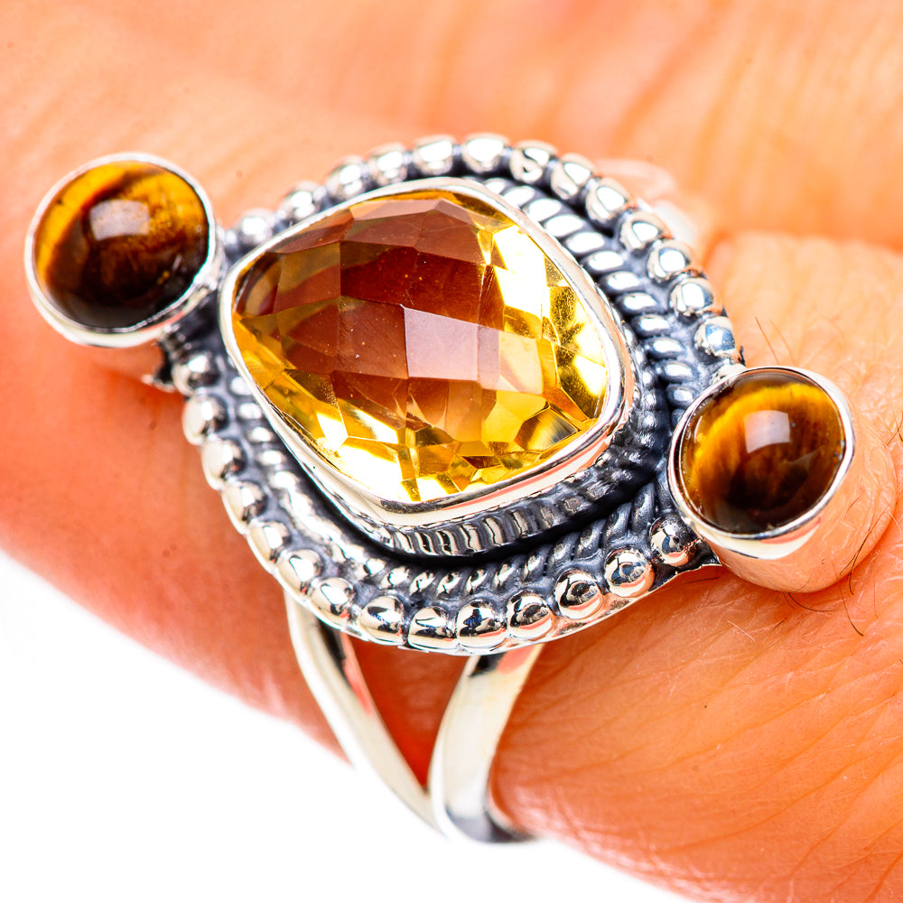 Citrine Rings handcrafted by Ana Silver Co - RING133802