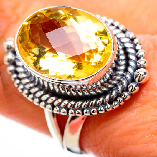 Citrine Rings handcrafted by Ana Silver Co - RING133803
