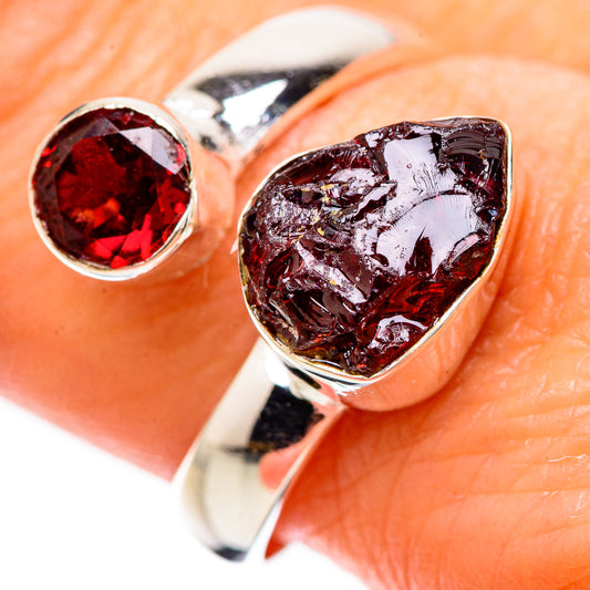 Garnet Rings handcrafted by Ana Silver Co - RING133806