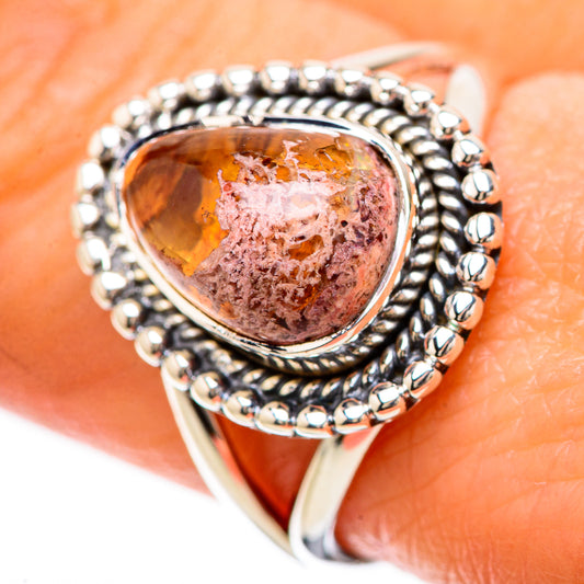 Mexican Fire Opal Rings handcrafted by Ana Silver Co - RING133819