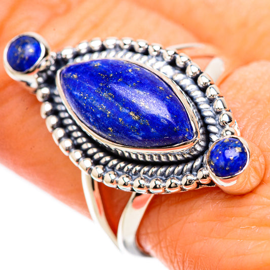Lapis Lazuli Rings handcrafted by Ana Silver Co - RING133828