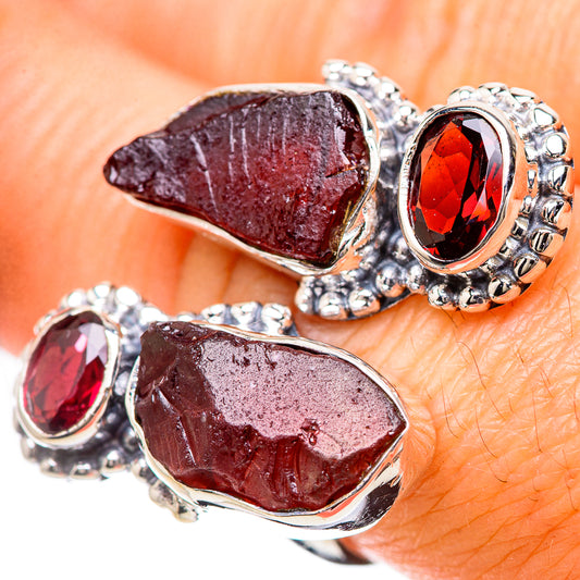 Garnet Rings handcrafted by Ana Silver Co - RING133836