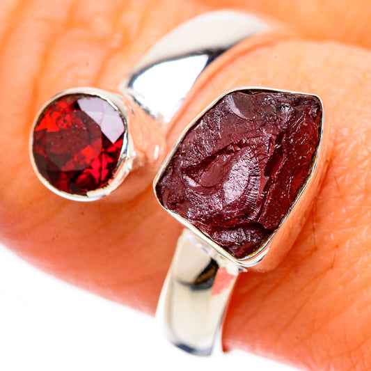 Garnet Rings handcrafted by Ana Silver Co - RING133837