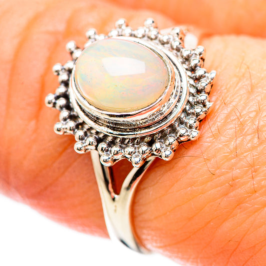 Ethiopian Opal Rings handcrafted by Ana Silver Co - RING133847