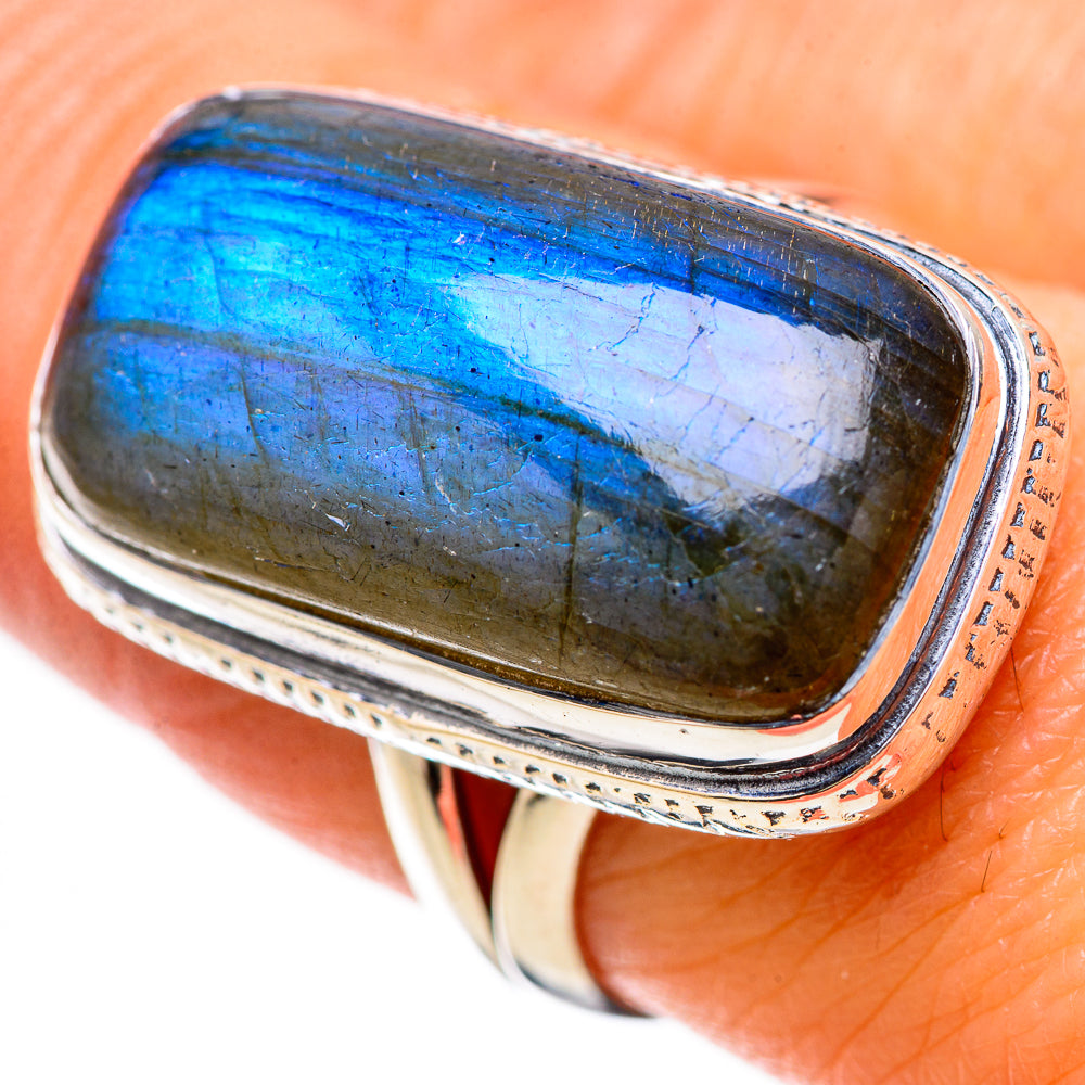 Labradorite Rings handcrafted by Ana Silver Co - RING133855