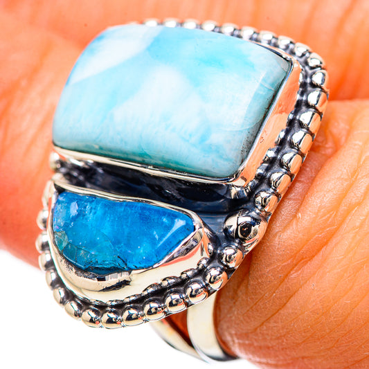 Larimar Rings handcrafted by Ana Silver Co - RING133856