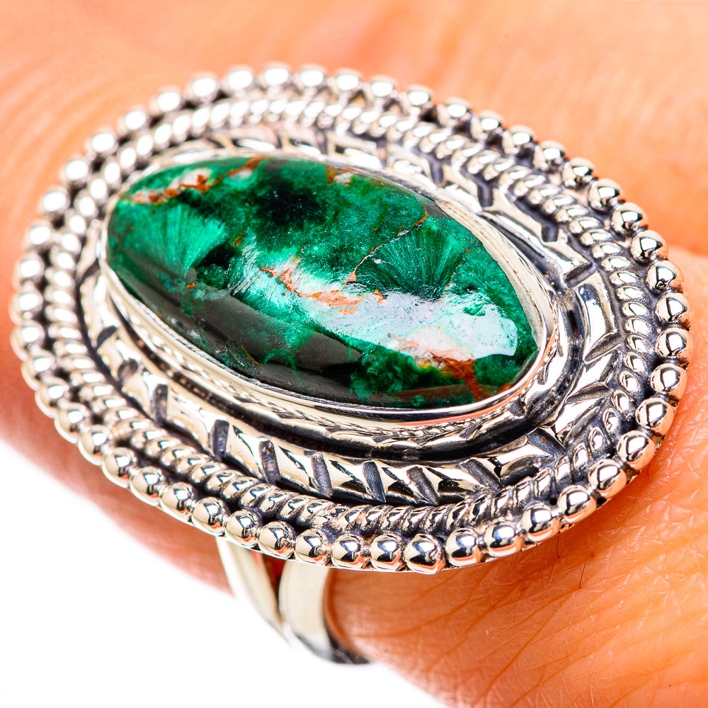 Malachite Rings handcrafted by Ana Silver Co - RING133866