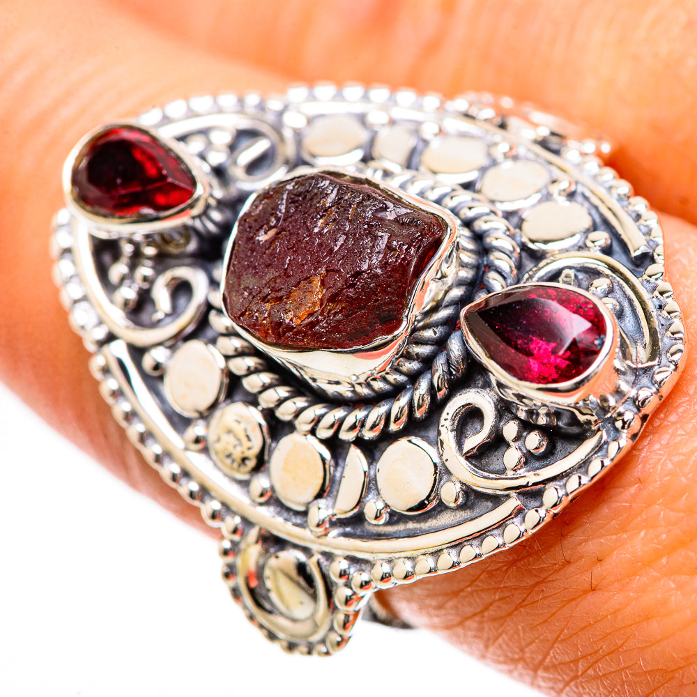 Garnet Rings handcrafted by Ana Silver Co - RING133873