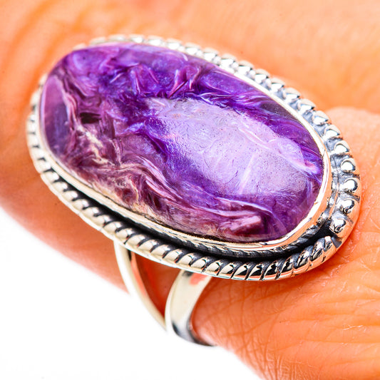 Charoite Rings handcrafted by Ana Silver Co - RING133875
