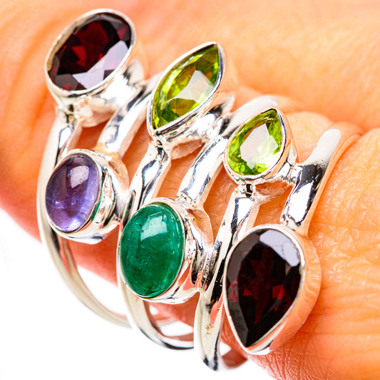 Garnet Rings handcrafted by Ana Silver Co - RING133880