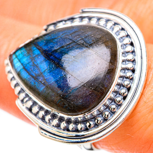 Labradorite Rings handcrafted by Ana Silver Co - RING133884