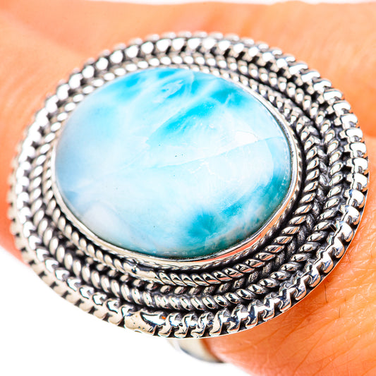 Larimar Rings handcrafted by Ana Silver Co - RING133885