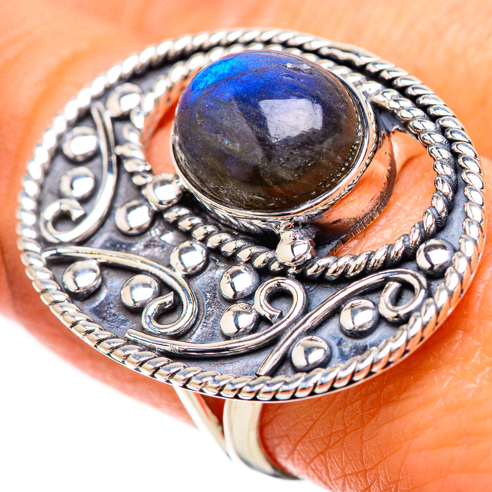 Labradorite Rings handcrafted by Ana Silver Co - RING133888
