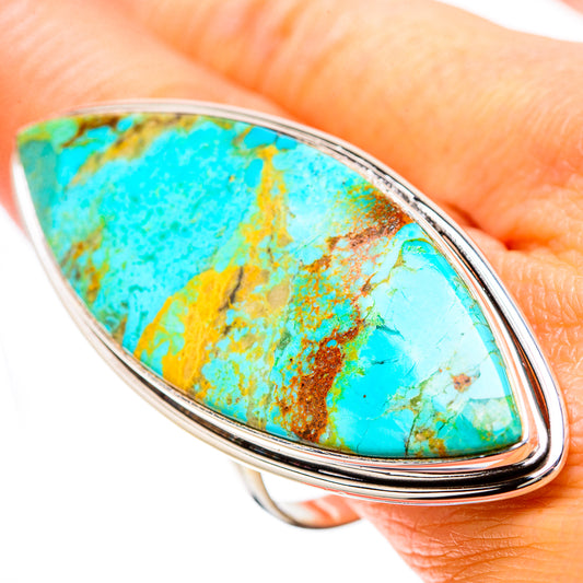 Chrysocolla Rings handcrafted by Ana Silver Co - RING133892
