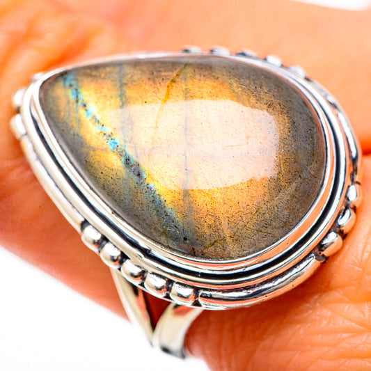 Labradorite Rings handcrafted by Ana Silver Co - RING133898