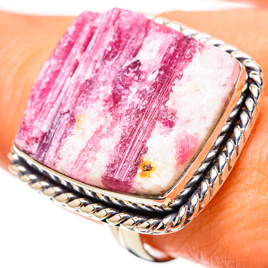 Pink Tourmaline Rings handcrafted by Ana Silver Co - RING133899