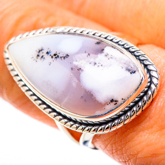 Dendritic Opal Rings handcrafted by Ana Silver Co - RING133906