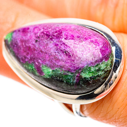 Ruby Zoisite Rings handcrafted by Ana Silver Co - RING133908