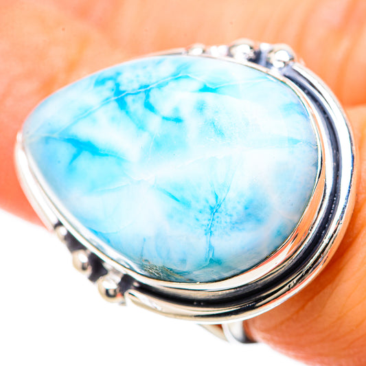 Larimar Rings handcrafted by Ana Silver Co - RING133909