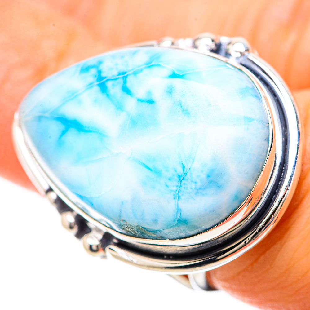 Larimar Rings handcrafted by Ana Silver Co - RING133909