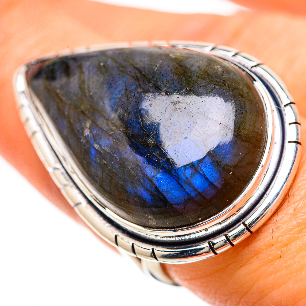 Labradorite Rings handcrafted by Ana Silver Co - RING133911