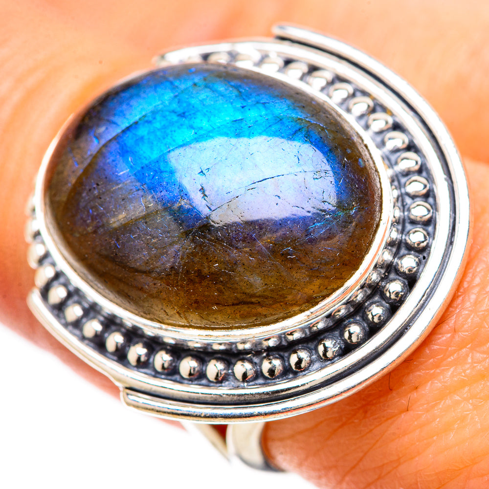 Labradorite Rings handcrafted by Ana Silver Co - RING133914