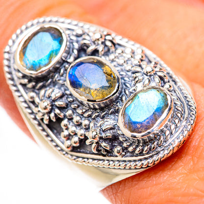 Labradorite Rings handcrafted by Ana Silver Co - RING133918